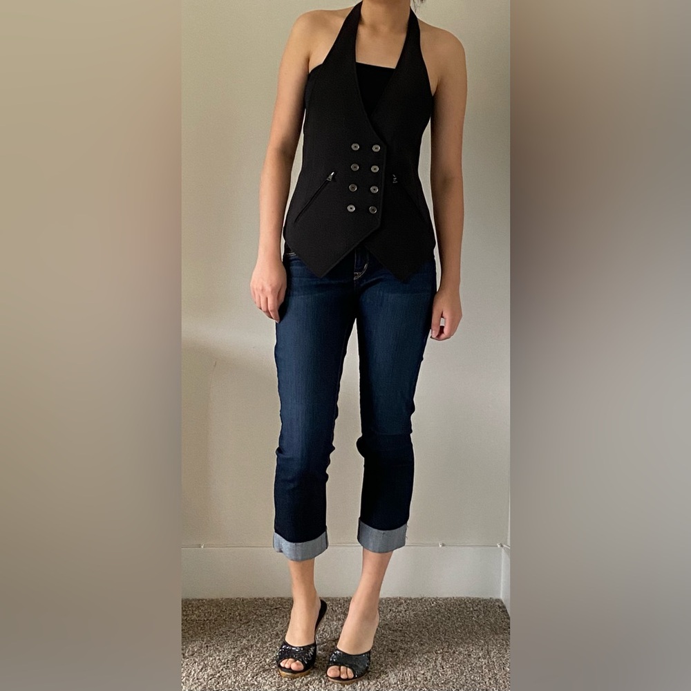 BCBGMAXAZRIA Black Vest
